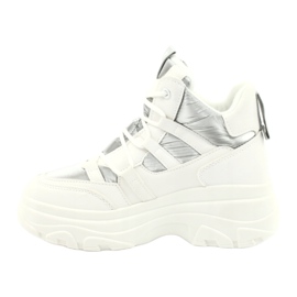 Evento Calzado deportivo alto 20BT26-3192 blanco plata 2
