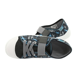 Calzado infantil befado 251Y155 azul gris 6