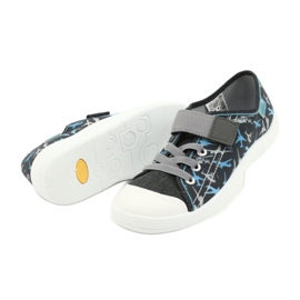 Calzado infantil befado 251Y155 azul gris 5