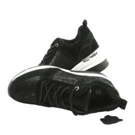 Zapatillas deportivas de mujer atadas Filippo DP1505 / 20 negro 4 Zapatillas deportivas de mujer atadas Filippo DP1505 / 20 negro 4