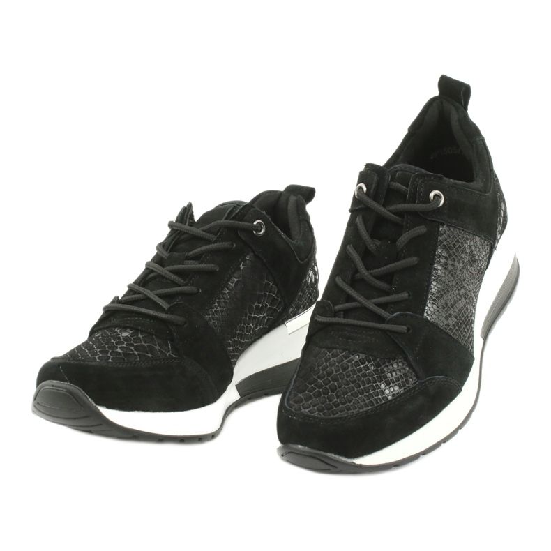 Zapatillas deportivas de mujer atadas Filippo DP1505 / 20 negro 2 Zapatillas deportivas de mujer atadas Filippo DP1505 / 20 negro 2