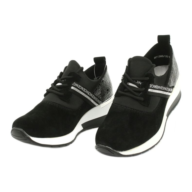 Filippo Zapatillas deportivas de piel Slipony DP1388 / 20 BK Nice negro plata 2 Filippo Zapatillas deportivas de piel Slipony DP1388 / 20 BK Nice negro plata 2