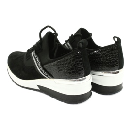 Filippo Zapatillas deportivas de piel Slipony DP1388 / 20 BK Nice negro plata 5 Filippo Zapatillas deportivas de piel Slipony DP1388 / 20 BK Nice negro plata 5