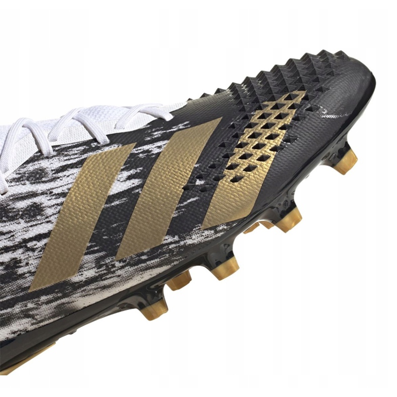Botas de fútbol adidas Predator 20.1 Low Ag M FW9747 negro, blanco, negro, oro blanco 2
