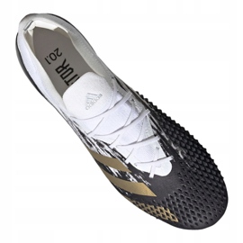 Botas de fútbol adidas Predator 20.1 Low Ag M FW9747 negro, blanco, negro, dorado blanco 5
