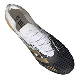 Botas de fútbol adidas Predator 20.1 Low Sg M FW9181 negro, blanco, negro, dorado blanco 3