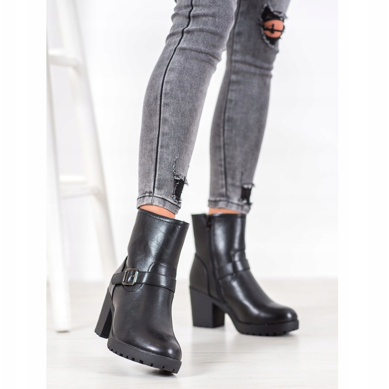 J. Star Botas de moda en la plataforma negro 1 J. Star Botas de moda en la plataforma negro 1