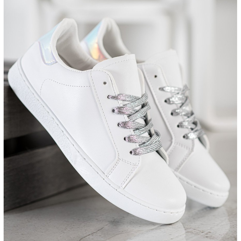 SHELOVET Calzado deportivo de moda blanco 2