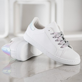 SHELOVET Calzado deportivo de moda blanco 3