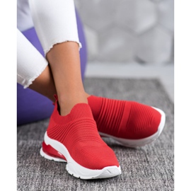 SHELOVET Zapatillas sin cordones textiles rojo 2