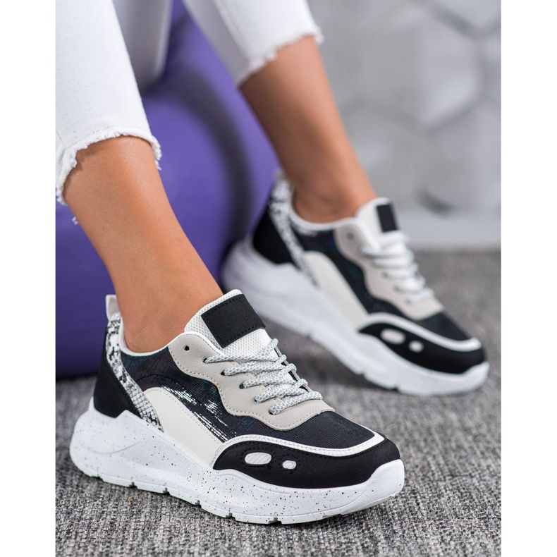 Kayla Zapatillas Con Efecto Holo negro 1