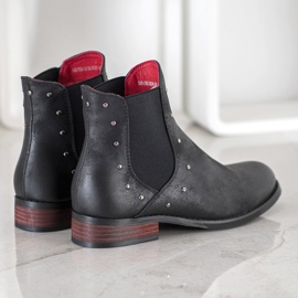 Goodin Botines chelsea negros con accesorios 5