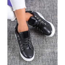 SHELOVET Zapatillas de cuña negras negro 1