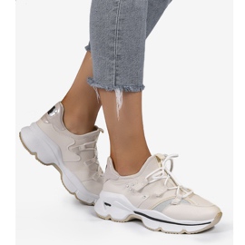 Deportivas beige Lycra C947 2 Deportivas beige Lycra C947 2