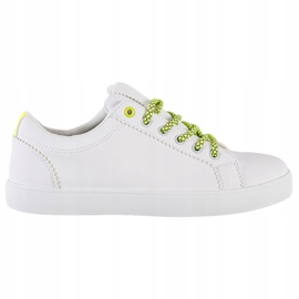 SHELOVET Zapatillas con cordones decorativos blanco 5