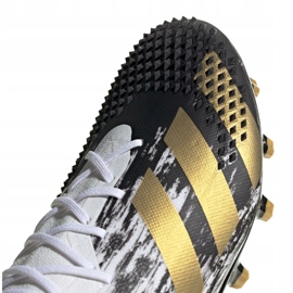 Botas de fútbol adidas Predator 20.1 Ag M FW9185 negro, blanco, negro, dorado blanco 2