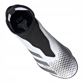 Botas de fútbol adidas Predator 20.3 Ll Tf Jr FW9211 negro, blanco, negro, gris / plateado blanco 4