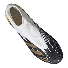 Botas de fútbol adidas Predator 20+ Sg M FW9176 gris / plata, blanco, negro, dorado blanco 4