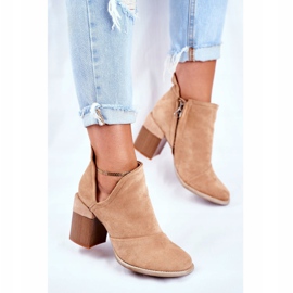 MSMG Botines de Mujer Corte Beige Meliori 3