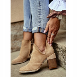 MSMG Botines de Mujer Corte Beige Meliori 6