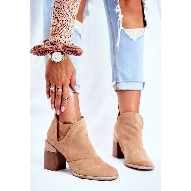 MSMG Botines de Mujer Corte Beige Meliori 1 MSMG Botines de Mujer Corte Beige Meliori 1