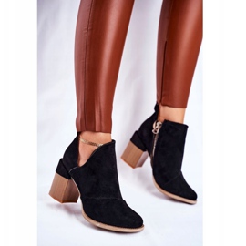 MSMG Botas de Mujer en Tacón Negro Meliori Cut 4