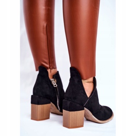 MSMG Botas de Mujer en Tacón Negro Meliori Cut 5