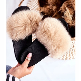 Pantuflas de Mujer con Piel Natural Beige Bushido 3
