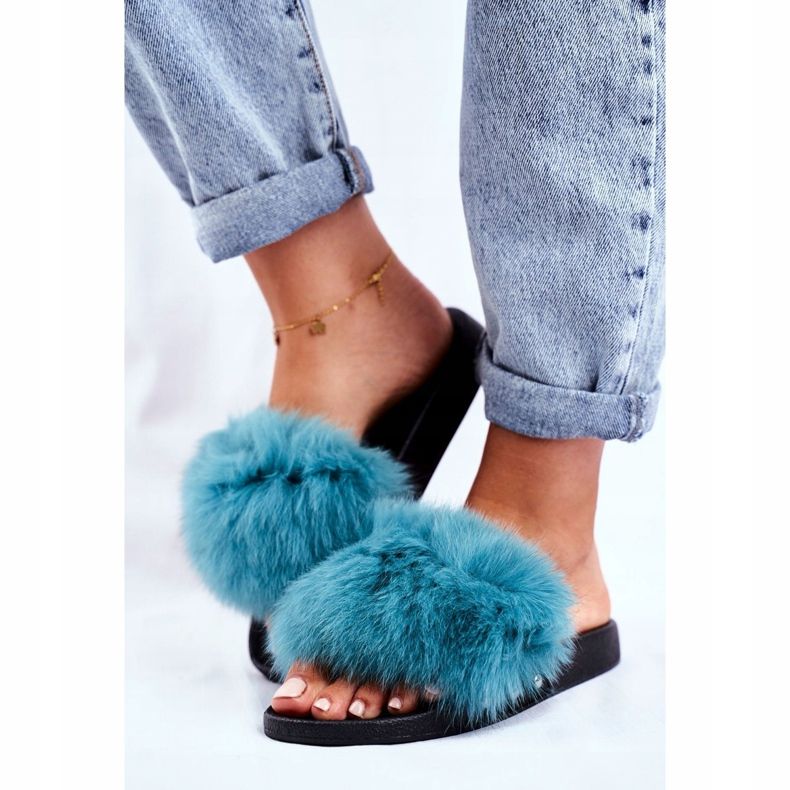 Pantuflas de Mujer con Piel Natural Verde Bushido 2