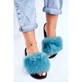 Pantuflas de Mujer con Piel Natural Verde Bushido 3