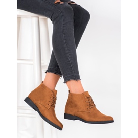 Goodin Botas de gamuza cómodas marrón 5