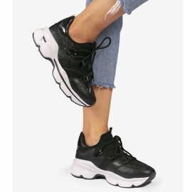 Deportivas negras Lycra C947 negro 2 Deportivas negras Lycra C947 negro 2