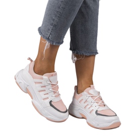 Calzado deportivo rosa de moda BH-001 blanco 1