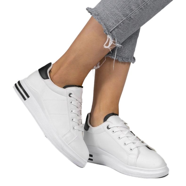 Zapatillas clásicas blancas LG20 blanco negro 1