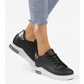 Zapatillas con cuña MY-0366 negras negro 1