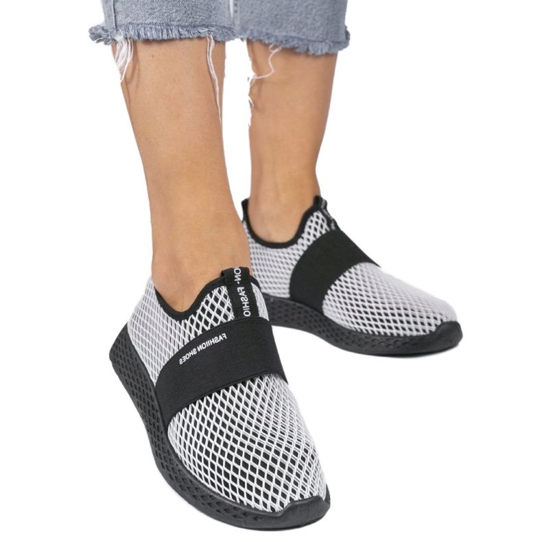 Zapatos deportivos negros sin cordones SJ1972-1 1