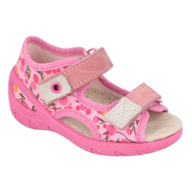 Calzado infantil befado pu 065P143 beige rosa 1
