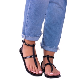 Sandalias Lu Boo Romanas, Japonés Lento Negro 2