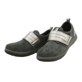 Zapatos de velcro para mujeres de Befado 156d003 negro gris 10