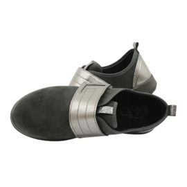 Zapatos de velcro para mujeres de Befado 156d003 negro gris 13