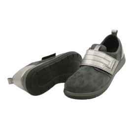 Zapatos de velcro para mujeres de Befado 156d003 negro gris 12