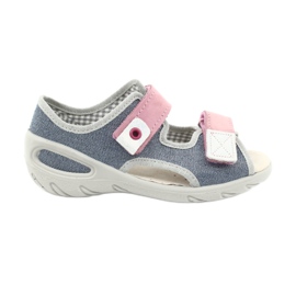 Calzado infantil befado 065X145 azul marino rosado gris 1