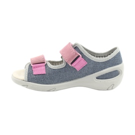 Calzado infantil befado 065X145 azul marino rosado gris 2