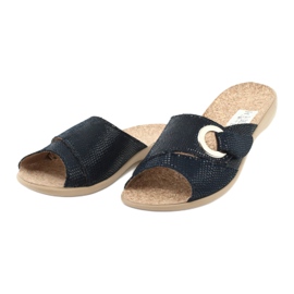 Zapatos de mujer befado pu 265D017 azul marino 3