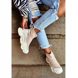 Zapatos Deportivos Altos De Mujer Big Star White GG274608 blanco 5