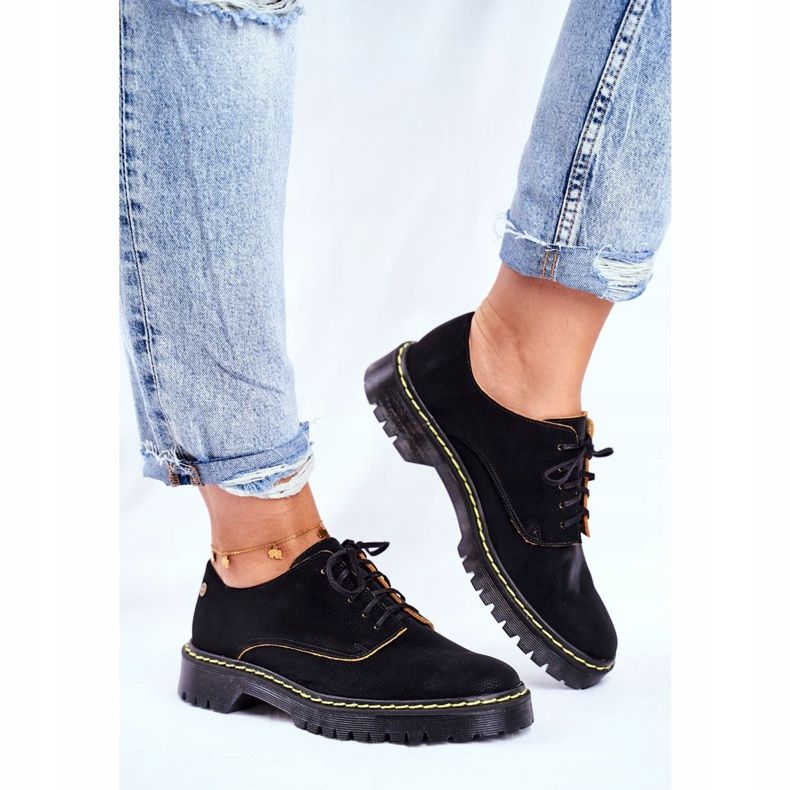 Zapatos Brogues Oxfords Cuero Negro Maciejka 04087-01 Mujer 2