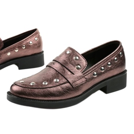 Zapatos bajos granate para mujer C18-6297 rojo 1