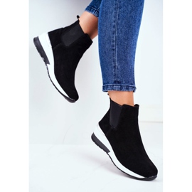 Vinceza Zapatos Deportivos De Mujer Sneakers Cuero Negro 21-7781 3