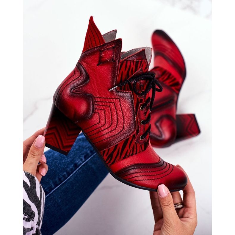 Botas Mujer Piel Maciejka Rojo 03194 1