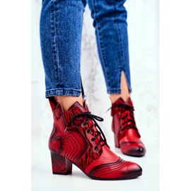 Botas Mujer Piel Maciejka Rojo 03194 3